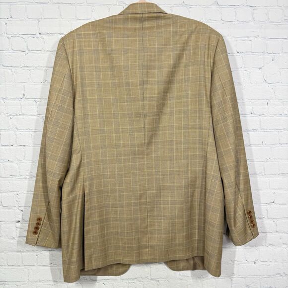 Vintage Brooks Brothers Houndstooth Blazer Mens Size 42L Plaid Wool Sports Coat - Picture 2 of 14